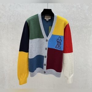 Gucci Multicolored V-neck Knitted Cardigan